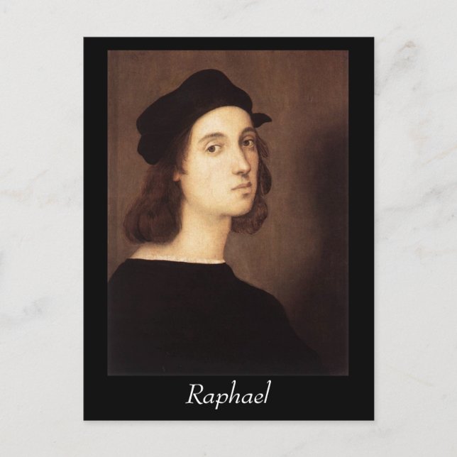 Postal Raphael - Autorretrato Postcrd (Anverso)