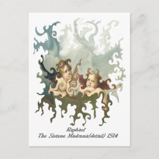 Postal Raphael Detail of the Sistene Madonna