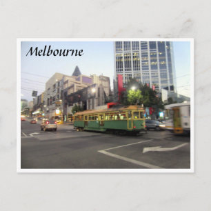 Postal rápido del tranvía melbourne