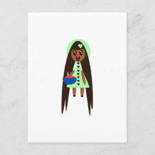 Postal Rapunzel y la sopa de tomate mágico