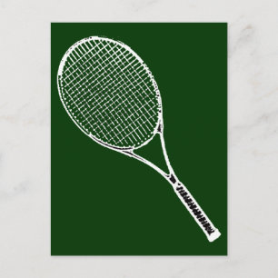 Postal raqueta de tenis