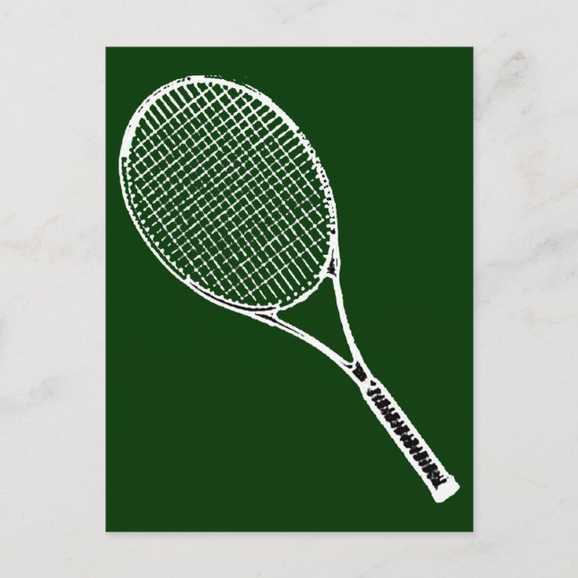 Postal raqueta de tenis (Anverso)