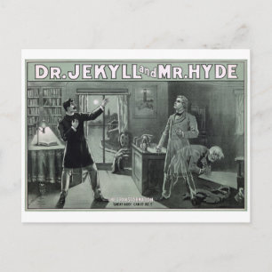 Postal Rara Dr. Jekyll y Sr. Hyde Transformation Poster
