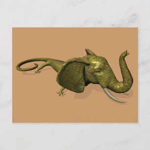 Postal Raramente visto Geckophant