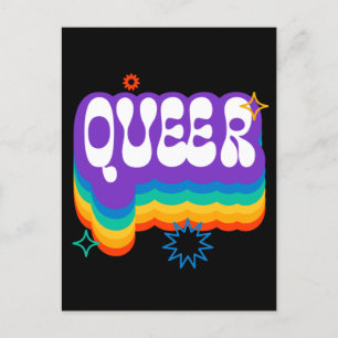 Postal Raro. LGTB+Orgullo. Arcoiris. Poster