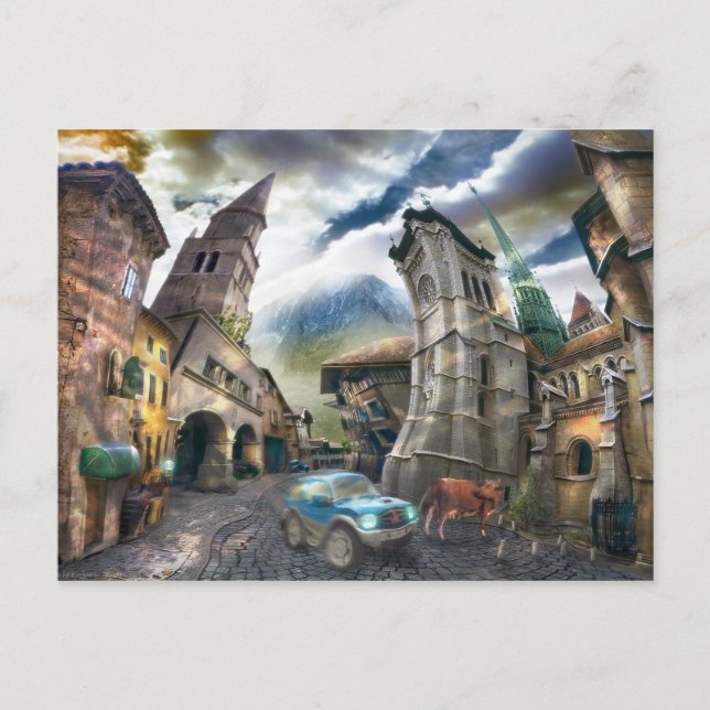 Postal Raro Pueblo (Anverso)