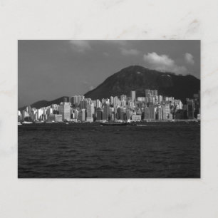 Postal Rascacielos de la bahía de Hong Kong Vintage China