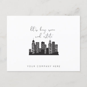 Postal Rascacielos Profesionales Compremos algo de bienes