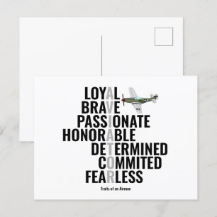 Postal Rasgos de un Airman