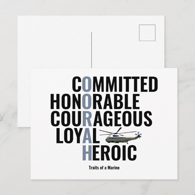 Postal Rasgos de un marino (Anverso / Reverso)