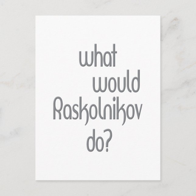 Postal Raskolnikov (Anverso)
