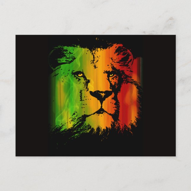 Postal Rasta Lion (Anverso)