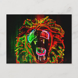 Postal Rasta Lion Postcard