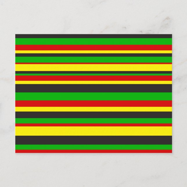 Postal Rasta Stripes (Anverso)