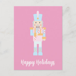 Postal Rastreador de nueces con bastón de caramelo y salu