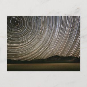 Postal Rastro de estrellas por la noche California, Val