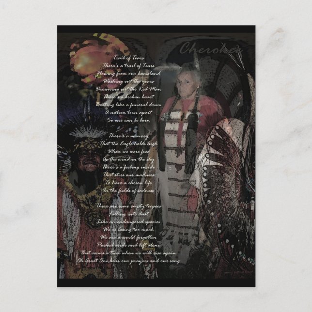 Postal rastro de lágrimas (Anverso)