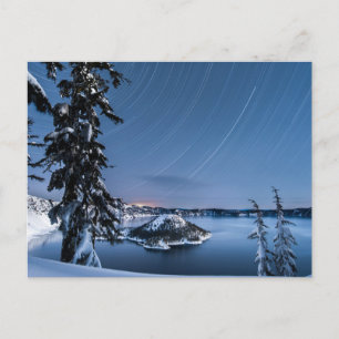 Postal Rastros de estrellas   Parque Nacional Crater Lake