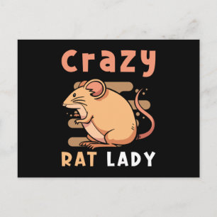 Postal Rat Crazy Rat Lady