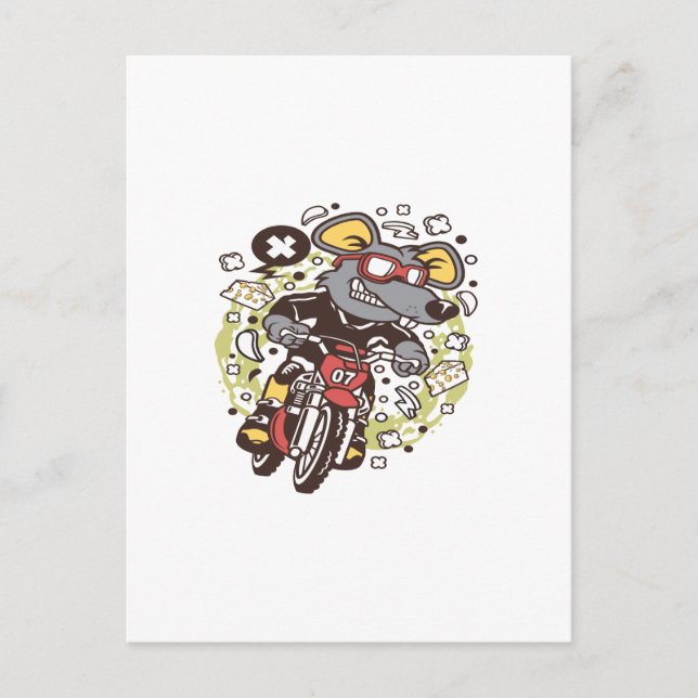 Postal Rat Motocross Rider (Anverso)