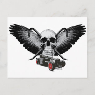 Postal Rat Rod Skull & Crowbars