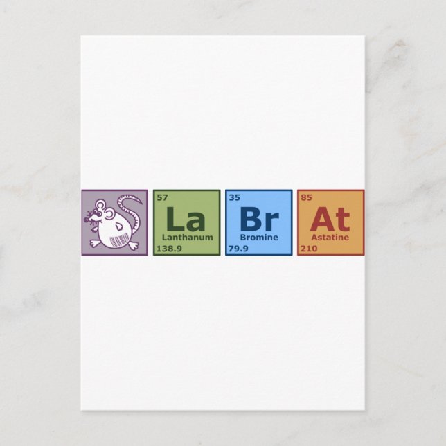 Postal Rata de laboratorio (Anverso)