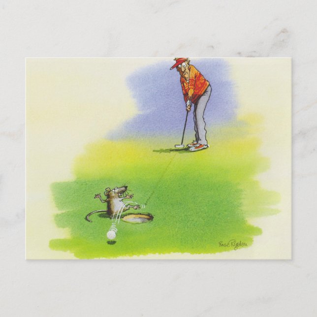 Postal Rata traviesa (Anverso)