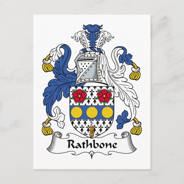Postal Rathbone Family Crest (Anverso)