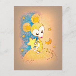 Postal Ratón con una estrella