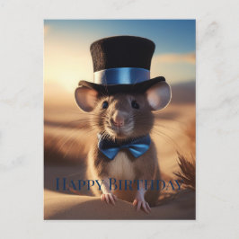 Postal Ratón Country Squire Feliz cumpleaños