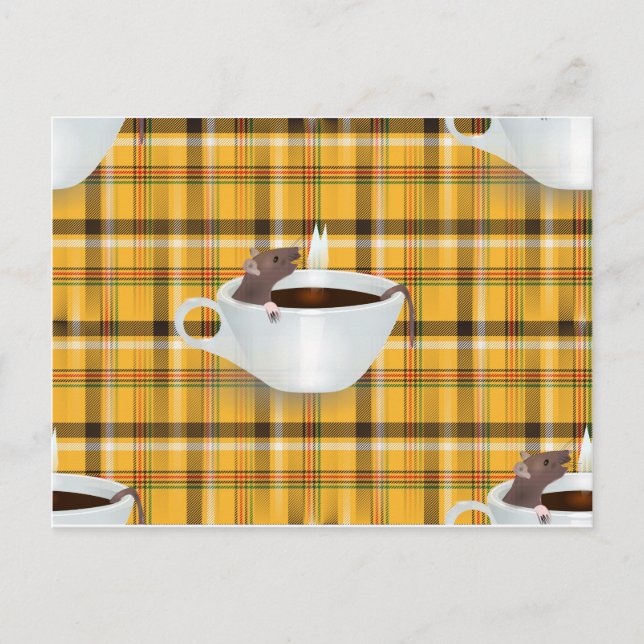 Postal ratón de café (Anverso)