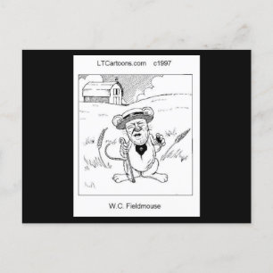 Postal Ratón de campo WC Rick London adorable ratoncito 