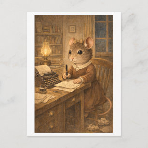 Postal Ratón de carrera como escritor/autor