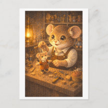 Ratón de carrera como fabricante de juguetes