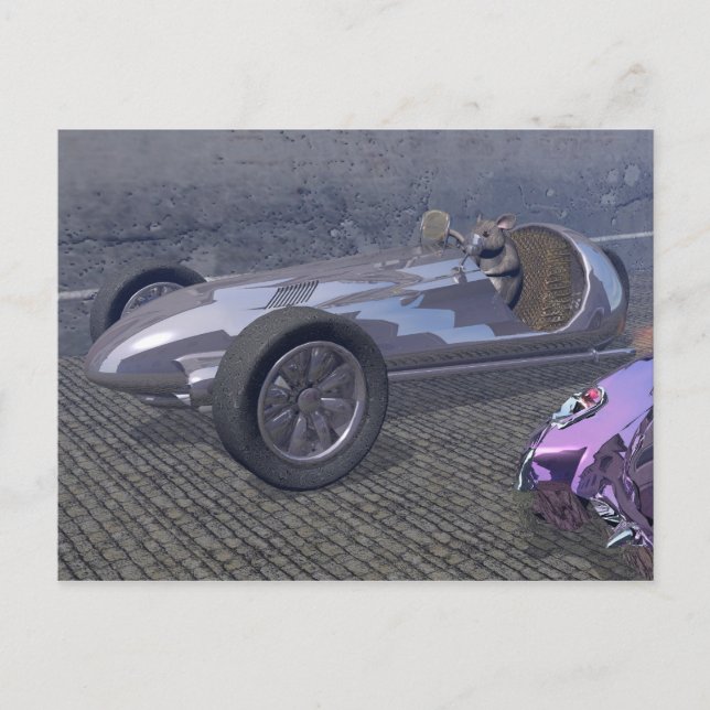 Postal Ratón de Carreras (Anverso)