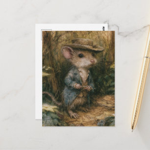 Postal Ratón de fantasía adorable