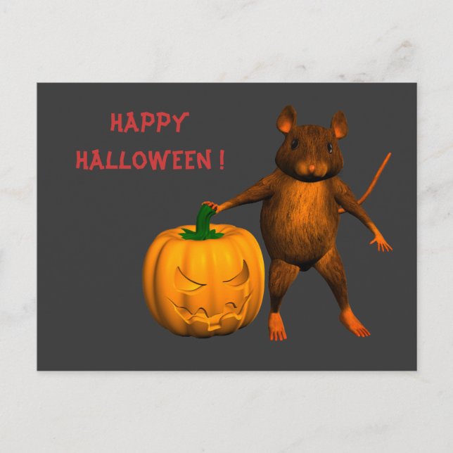 Postal Ratón de la casa (Anverso)