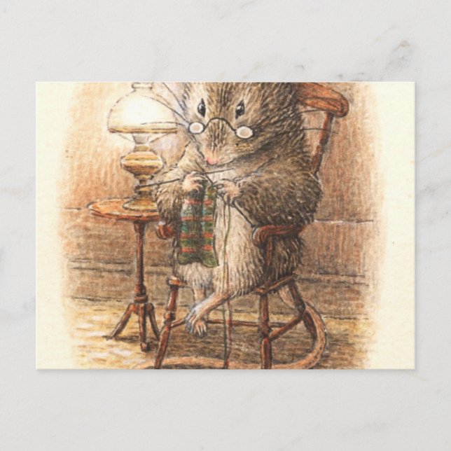 Postal Ratón de punto - Beatrix Potter (Anverso)