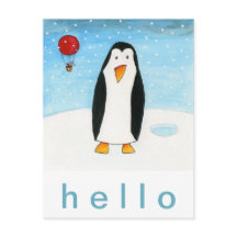 Ratón globo y pingüino