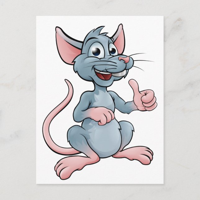 Postal Ratón o rata Personalizado (Anverso)