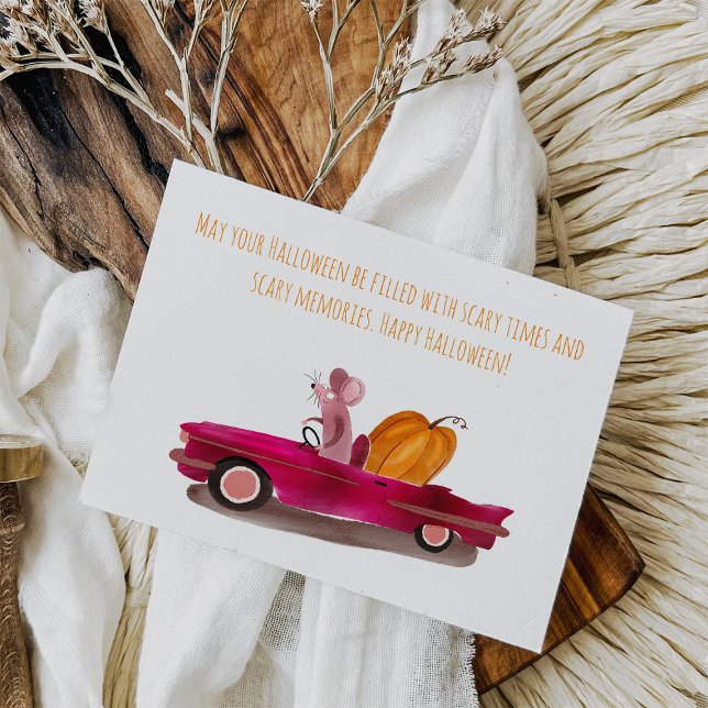 Postal Ratón Personalizado de Halloween divertida entrega (Subido por el creador)