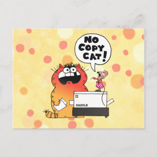 Postal Ratón Personalizado divertido | Ratón y gato diver