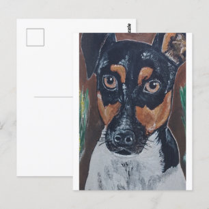 Postal Ratonero en pintura al cañón de Alfred Fox