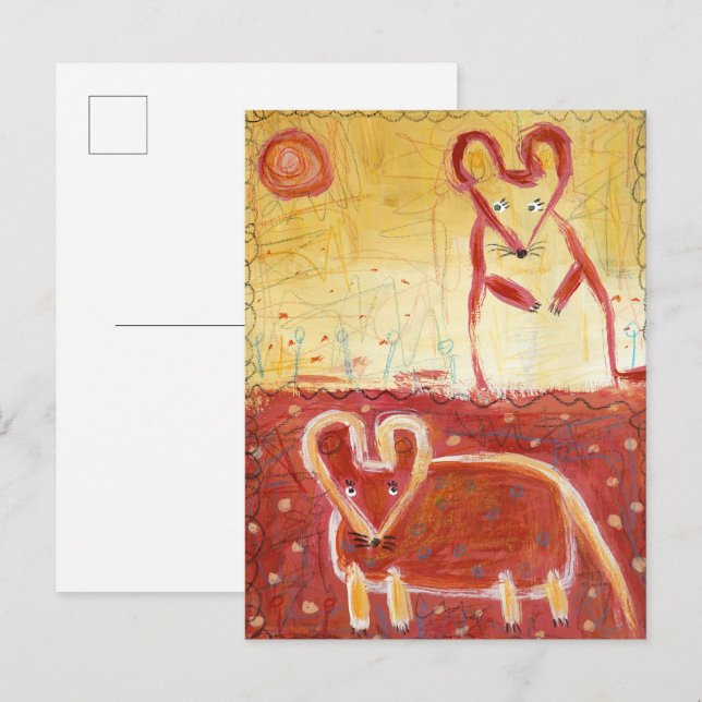 Postal Ratones (Anverso / Reverso)