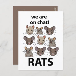Postal Rats Animal Estamos En Chat Rats Gratis