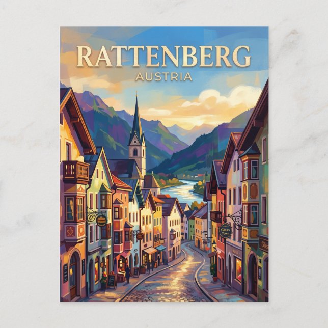 Postal Rattenberg Austria (Anverso)