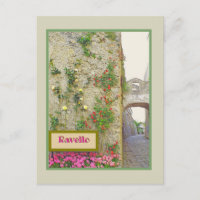 RAVELLO,ITALIA/CALLE EMpedrada, ARCO, ROSAS