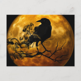 Postal Raven en la noche