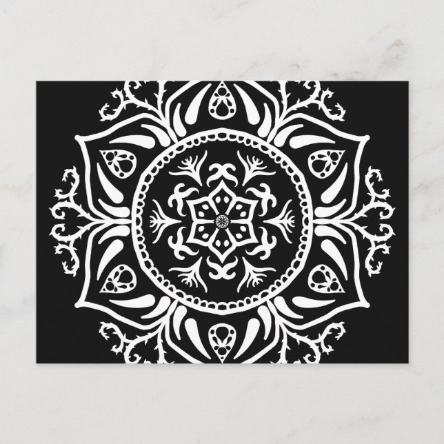 Postal Raven Mandala (Anverso)