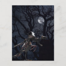 Raven y Rat Skeleton a la luz de la luna